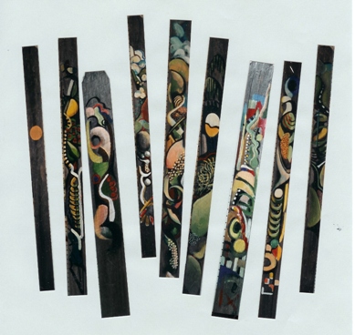 Painted palings